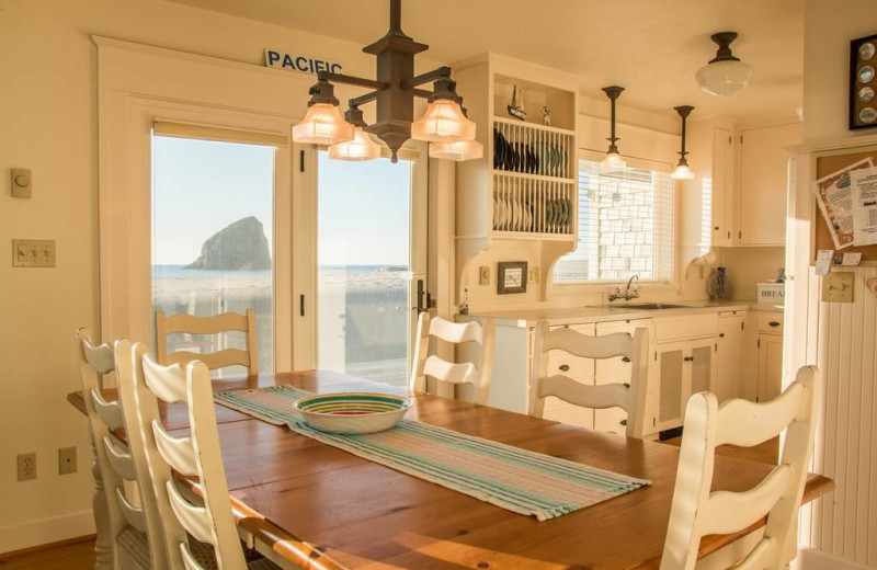 Rental kitchen at Kiwanda Coastal Properties.
