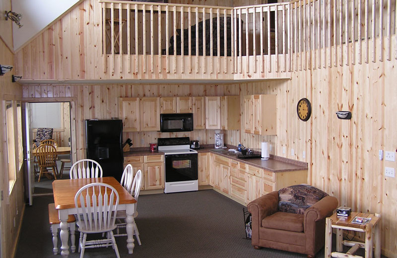 Cabin interior at Cozy Bay Resort.