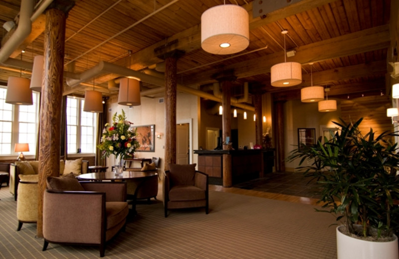 Lobby entrance at the Craddock Terry Hotel