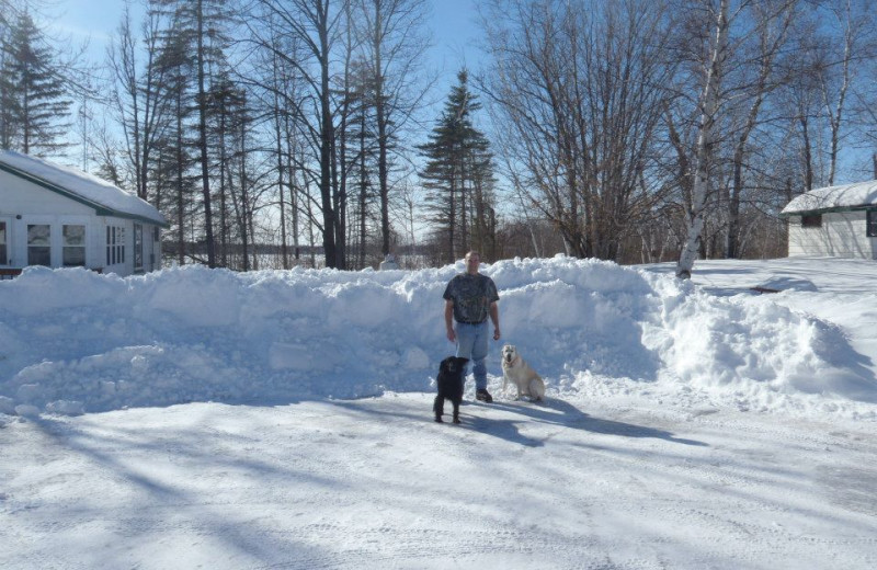 Winter at Bliss Point Resort.