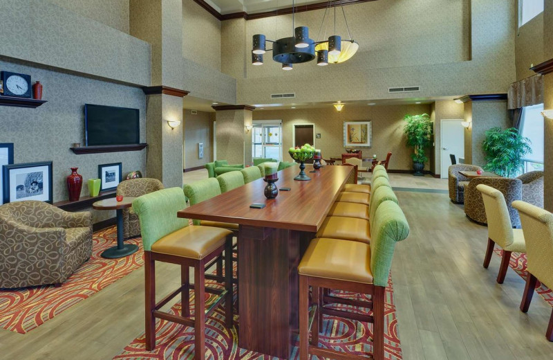 Lobby at Hampton Inn and Suites Sacramento Airport Natomas.