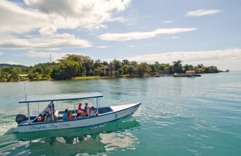 Boat rides at Bluefields Bay Villas.