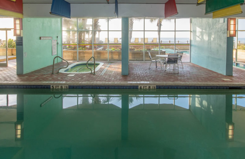 Indoor pool at Water's Edge Resort.