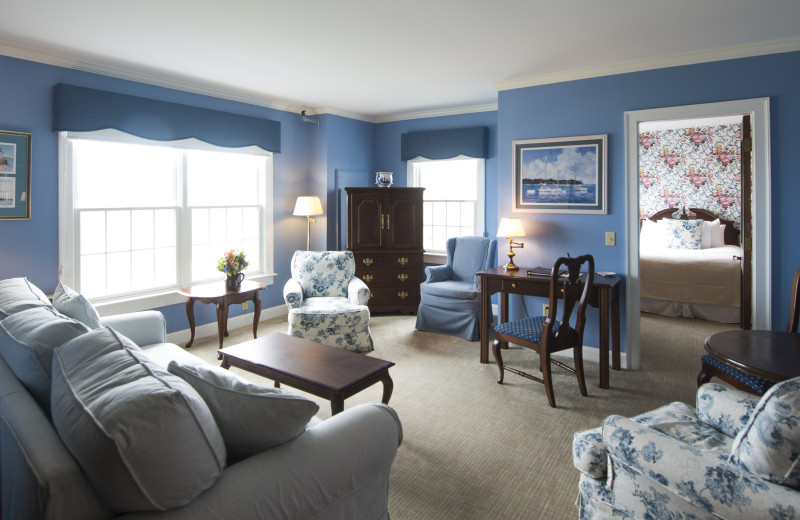 Guest room at Black Point Inn.