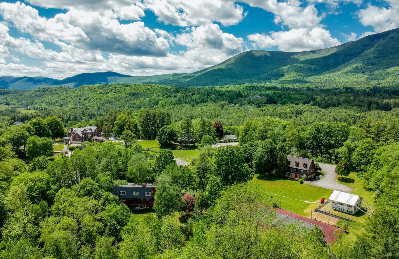 Aerial view of Wilburton Inn.