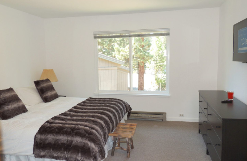 Rental bedroom at Seasons 4 Condominium Rentals.