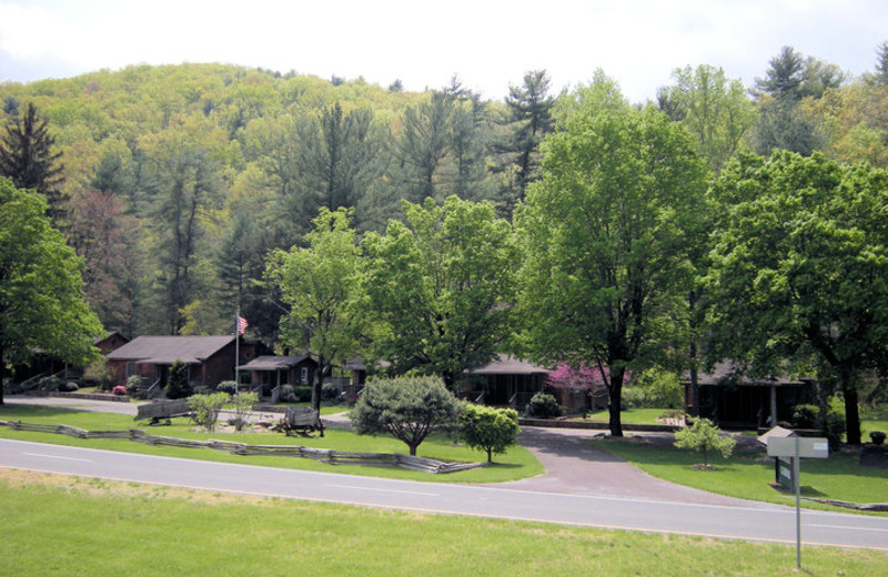 Exterior of Brookside Cabins