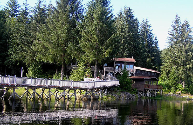 Exterior view of Yes Bay Lodge.