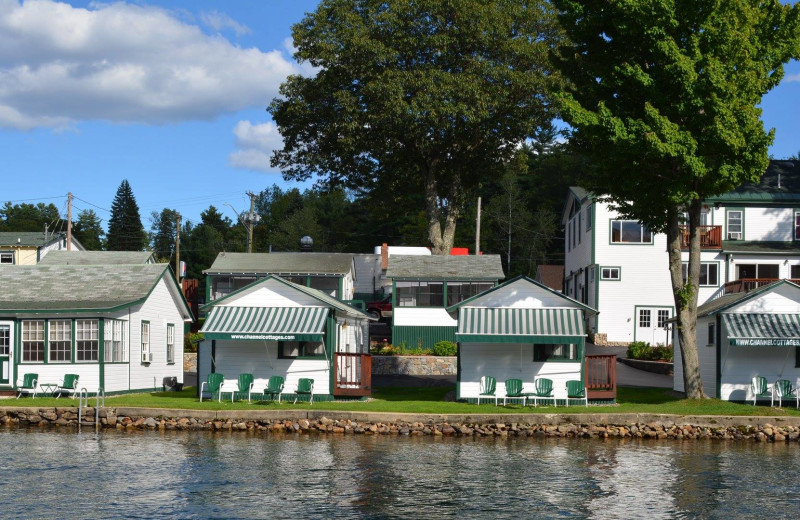 Exterior view of Channel Waterfront Cottages.