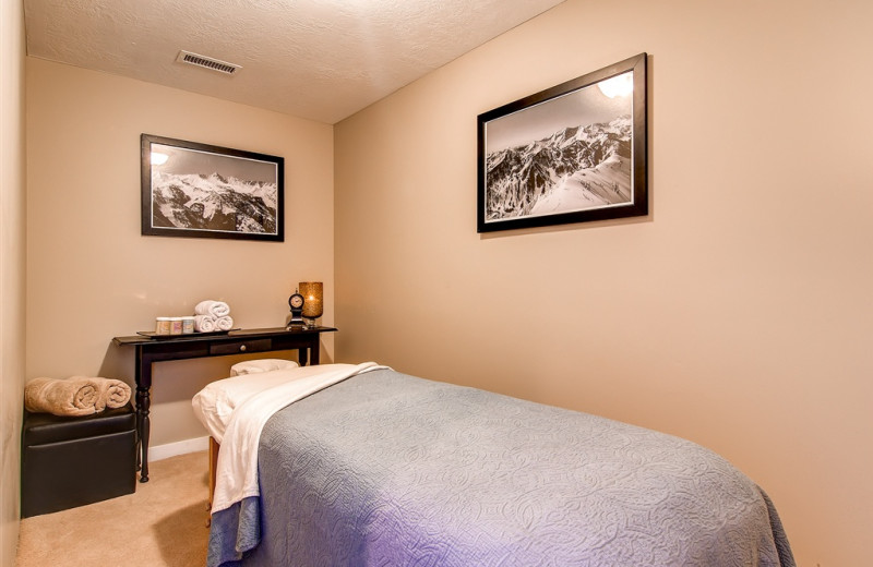 Massage therapy at Snowpine Lodge.