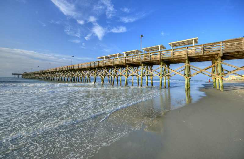 Fishing pier near The Strand Resort Myrtle Beach.