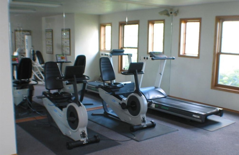 Fitness room at Newport Resort.