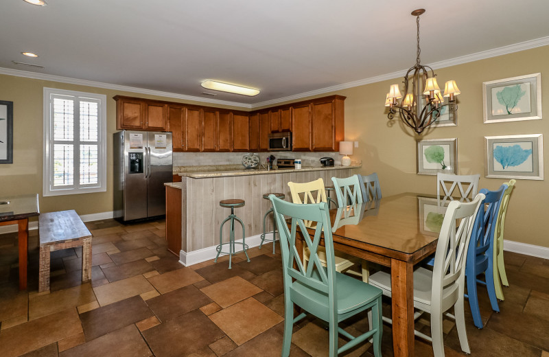 Rental kitchen at Sea Star Realty.