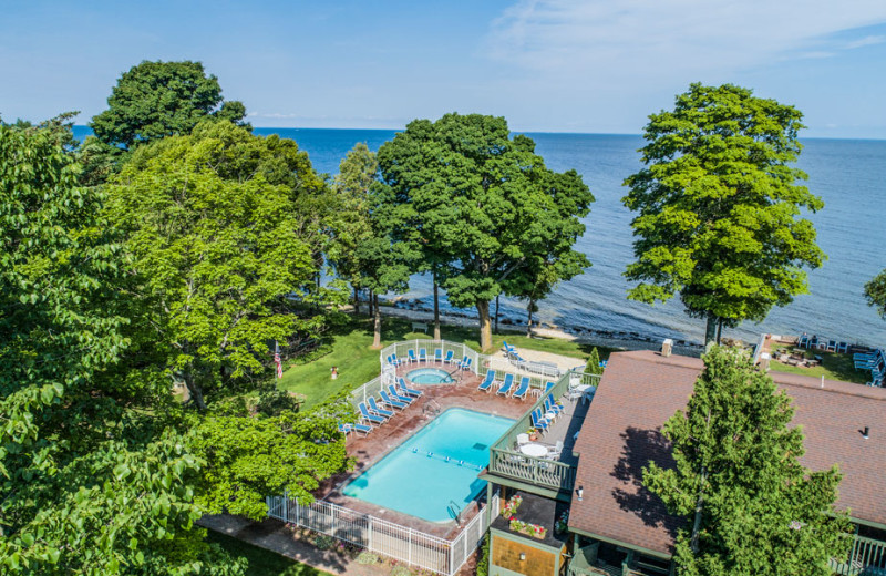 Outdoor pool at The Shallows Resort.