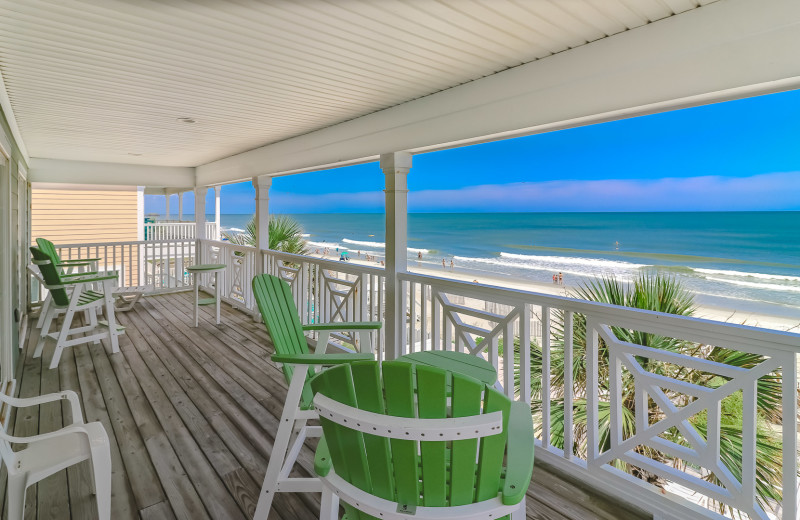 Rental deck at Sea Star Realty.