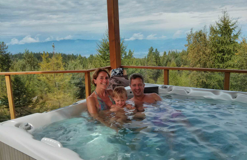 Hot tub at Myra Canyon.