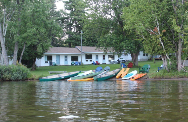 Cabin exterior at Tally Ho Inn.