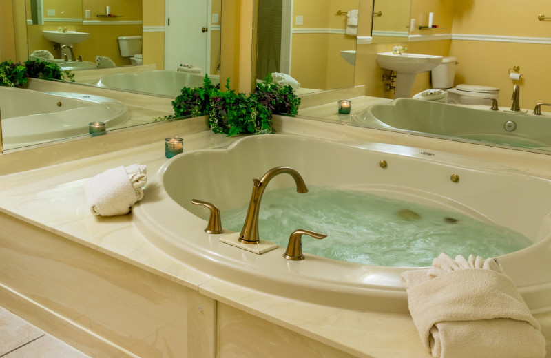 Guest bathroom at Massanutten Resort.