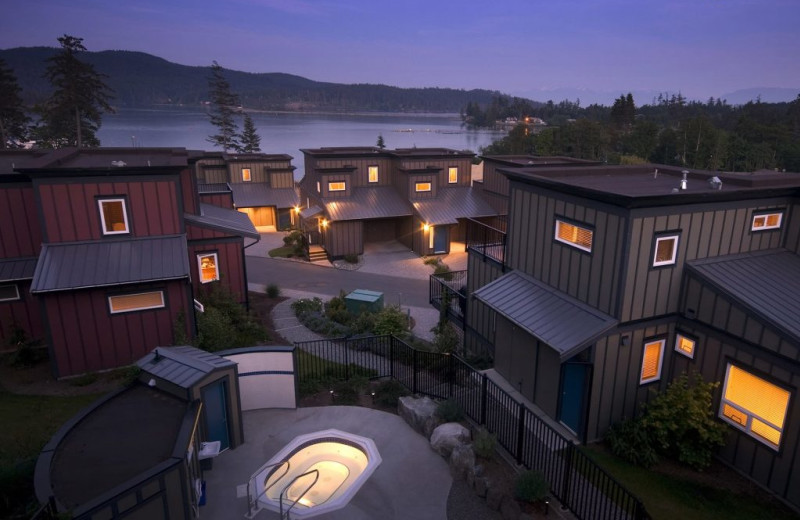 Exterior view of Sooke Harbour Resort & Marina.