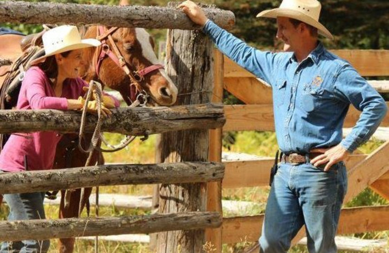 Horseback riding at Western Pleasure Guest Ranch.