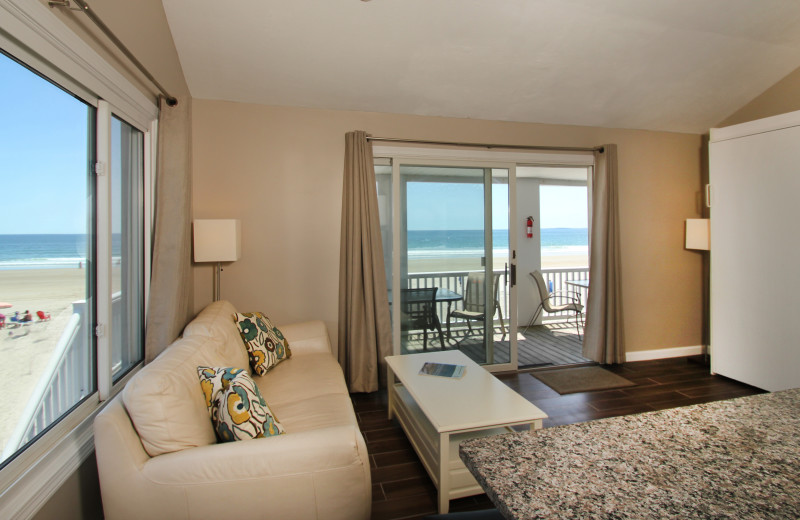Guest living room at Ocean Walk Hotel.