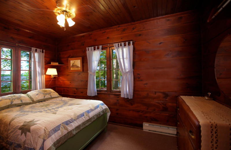Cabin bedroom at Glenmore Resort.