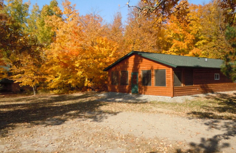 Cabin exterior at Lakewood Lodge.