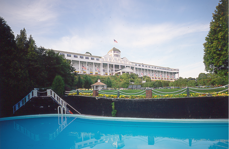 Outdoor pool at Grand Hotel.