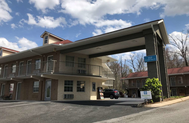 Exterior view of SureStay Hotel by Best Western.