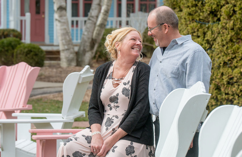 Couple at White Lace Inn.