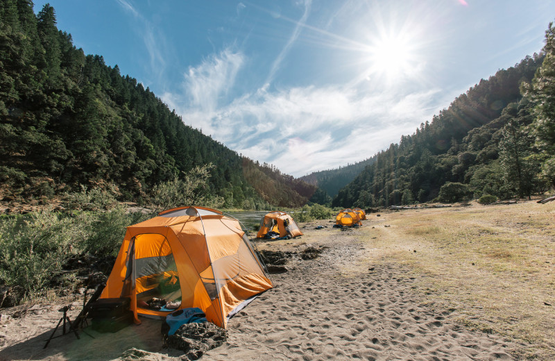 Camping at Morrison's Rogue River Lodge.