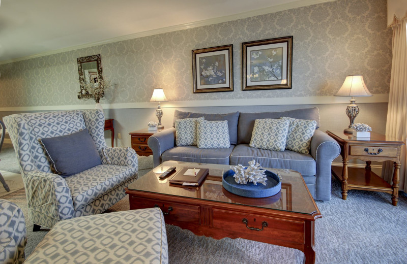 Guest room at Boardwalk Plaza Hotel.