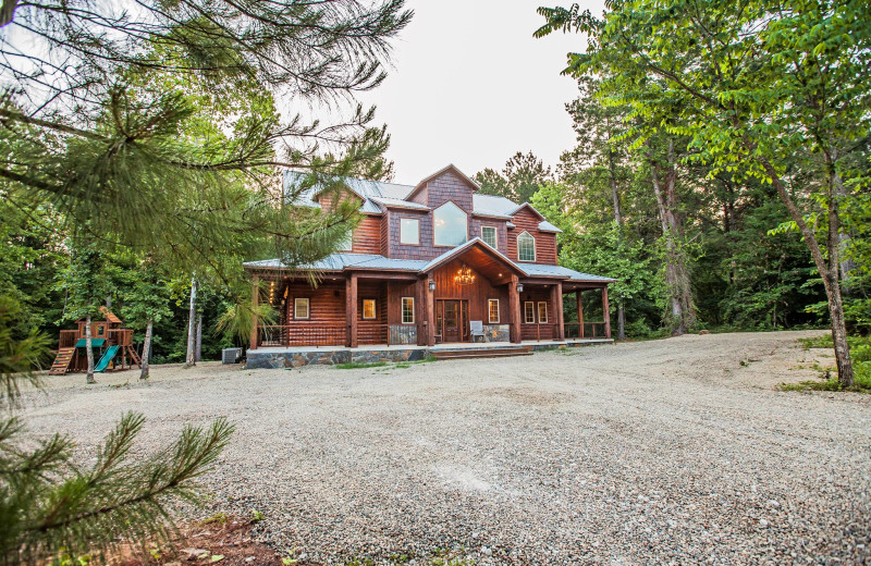 Cabin exterior at Blue Beaver Luxury Cabins.