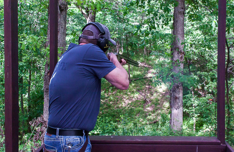 Clay shooting at Harpole's Heartland Lodge.