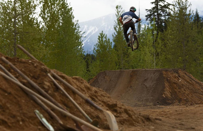 BMX bikes at Glacier House Resort.