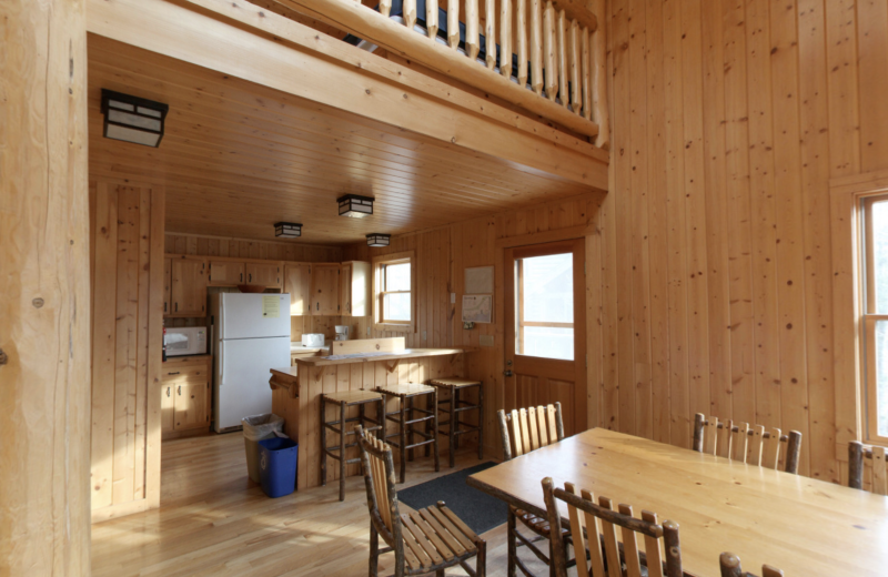 Cabin kitchen at YMCA Camp Du Nord.