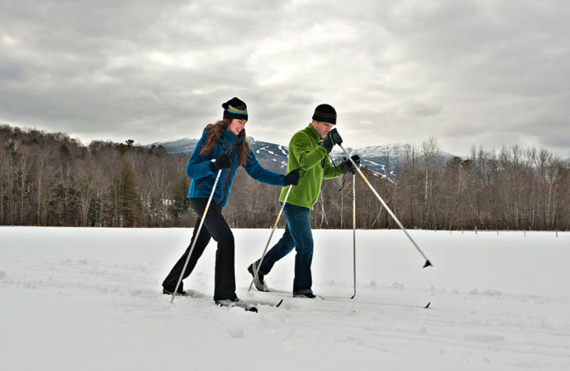 Skiing at Topnotch Resort.