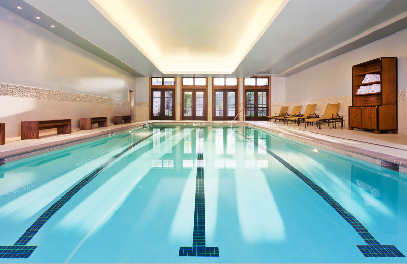 Indoor pool at Salamander Resort & Spa.