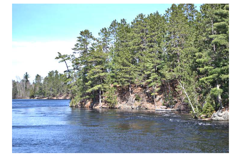 Lake view at Silver Rapids Lodge.