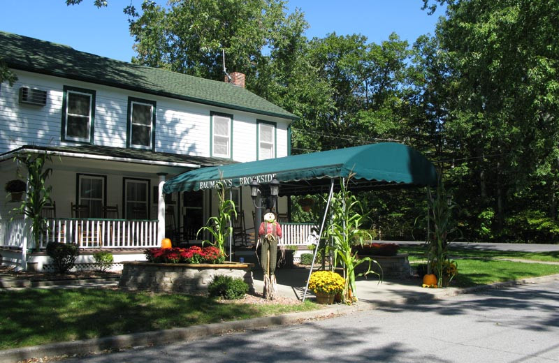 Exterior view of Baumann's Brookside Summer Resort.