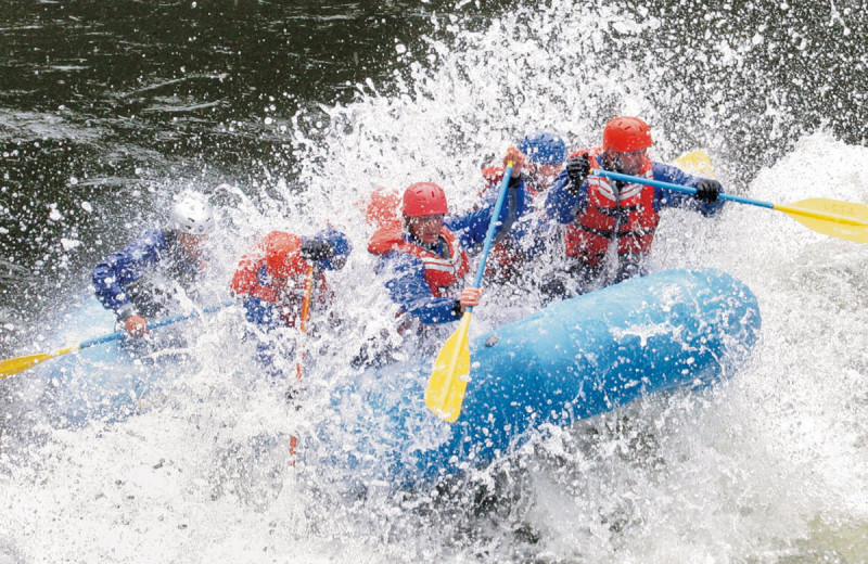 Rafting at The Resort at Paws Up.