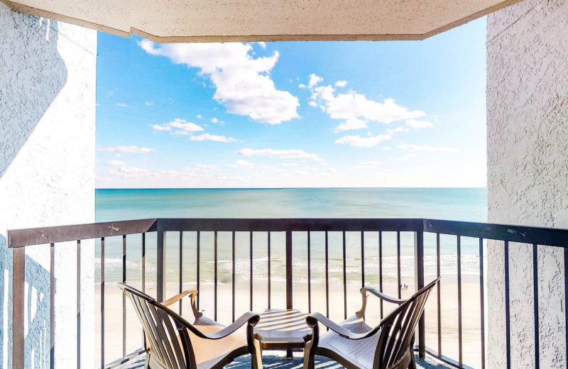 Rental balcony at Affordable Vacation Rentals, LLC.