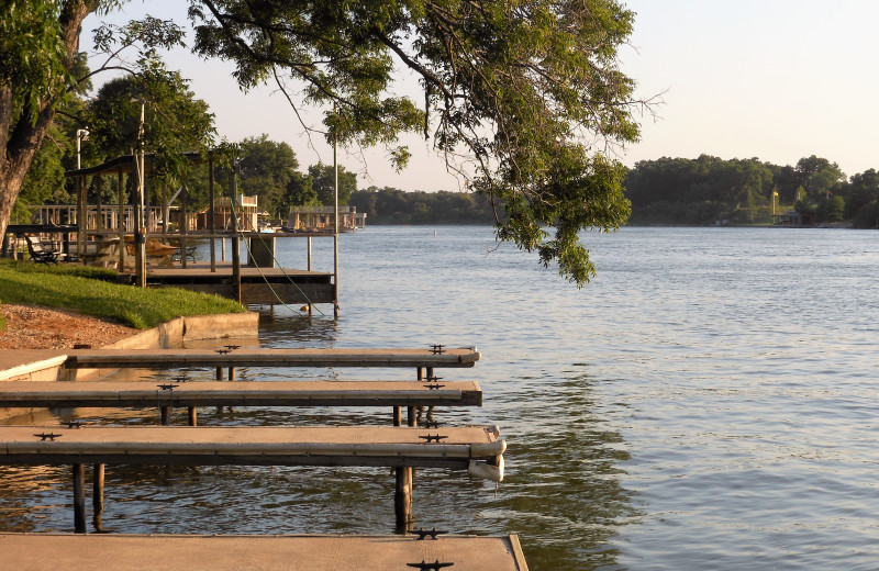 Lake view at Heart of Texas Lake Resort.