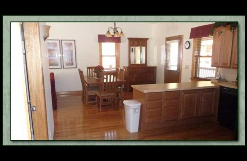 Cabin interior at Wilderness Presidential Resorts.