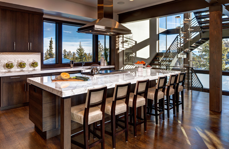 Rental kitchen at Stein Eriksen Residences.