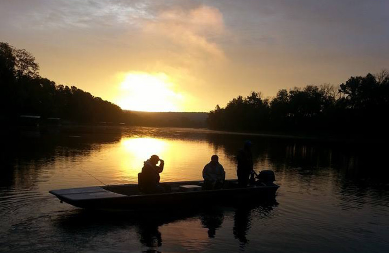 Fishing at Rainbow Drive Resort.