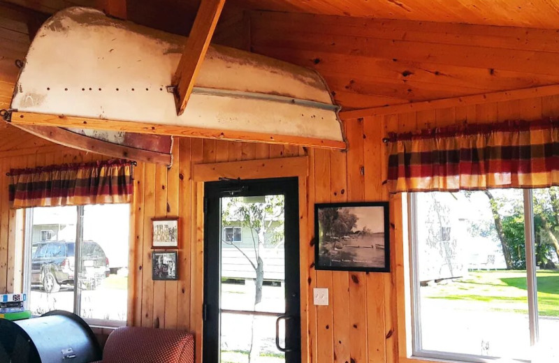 Cabin interior at Westwood Beach Resort.