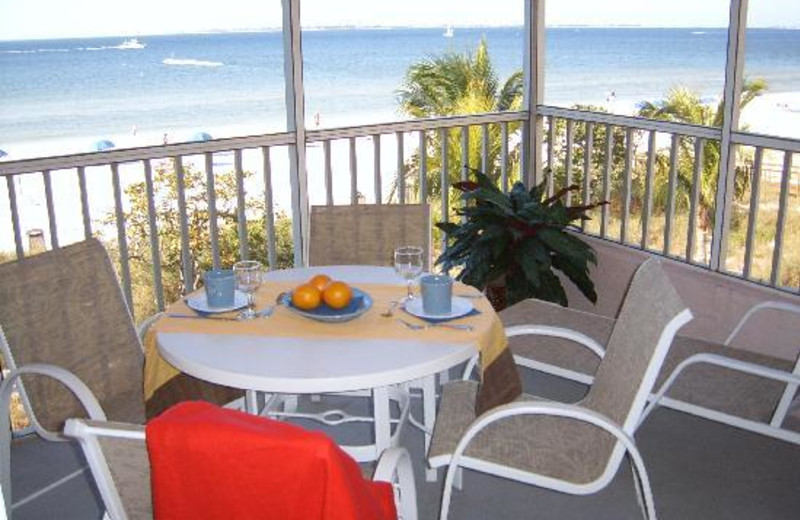 Balcony view at Abaco Beach Vacation Villas.