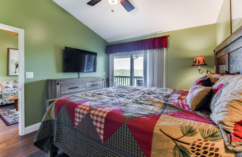 Rental bedroom at Branson Vacation Rentals.