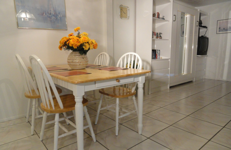 Guest dining area at Bermuda Bay Resort.